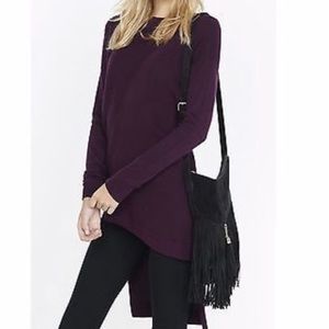 Express Ribbed Asymmetrical High‎ Low Tunic